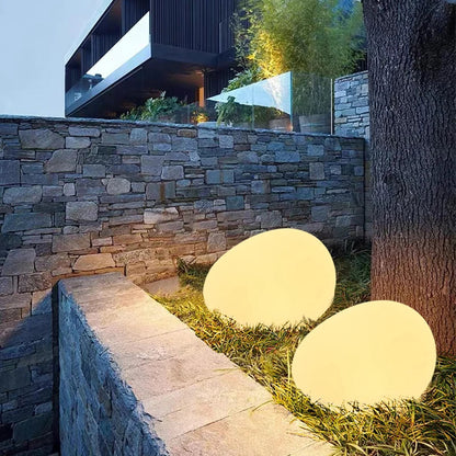 Solar Rock Garden Light – Decorative Cobblestone Landscape Path Light, Waterproof | LumenTrail