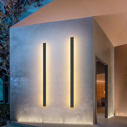 Outdoor Wall Sconce – Modern Linear LED Exterior Wall Light for Porch & Entryway | LumenTrail