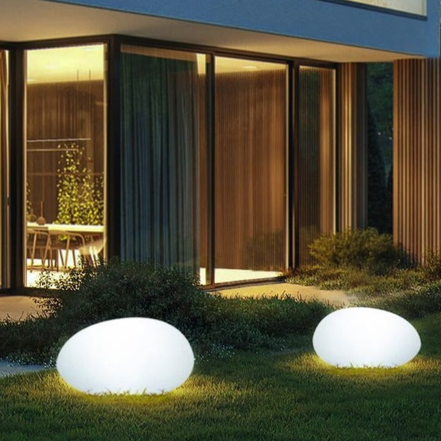 Solar Rock Garden Light – Decorative Cobblestone Landscape Path Light, Waterproof | LumenTrail