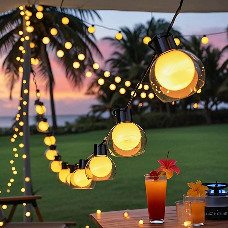 Solar String Lights Outdoor – LED Fairy Lights for Garden, Patio & Backyard, Waterproof | LumenTrail