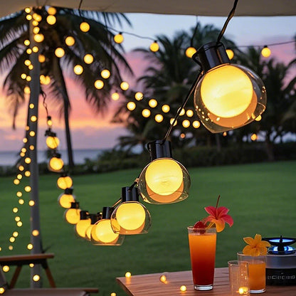 Solar String Lights Outdoor – LED Fairy Lights for Garden, Patio & Backyard, Waterproof | LumenTrail