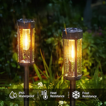 Solar Torch Lights Outdoor – Flickering Flame LED Garden Lights, Waterproof | LumenTrail