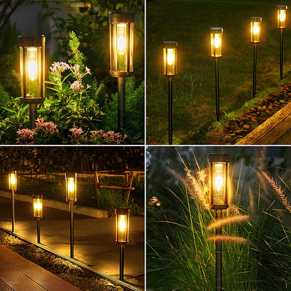 Solar Torch Lights Outdoor – Flickering Flame LED Garden Lights, Waterproof | LumenTrail