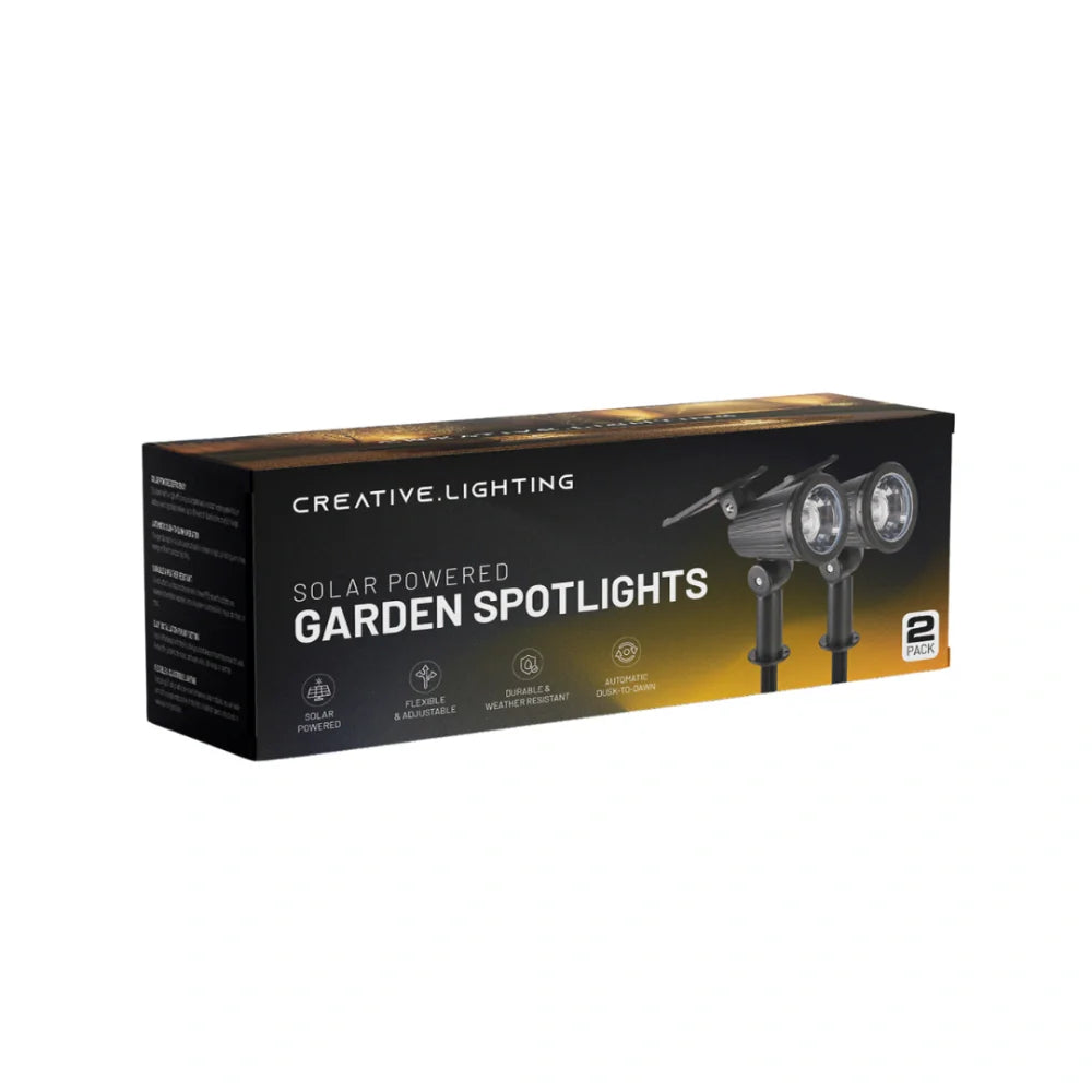 Solar Garden Spotlight – LED Outdoor Landscape & Wall Light, Adjustable, Waterproof | LumenTrail