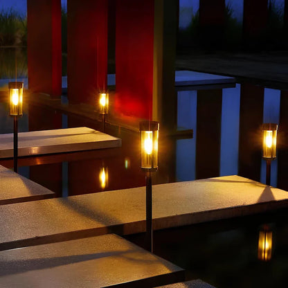 Solar Torch Lights Outdoor – Flickering Flame LED Garden Lights, Waterproof | LumenTrail
