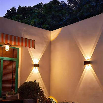 Solar Wall Sconce Outdoor – LED Wall Lights for Porch, Patio & Fence, Waterproof | LumenTrail