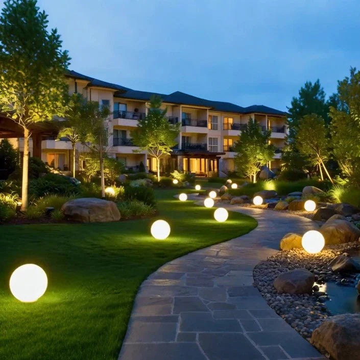 Solar Globe Garden Lights – Decorative LED Outdoor Path & Landscape Lights, Waterproof | LumenTrail