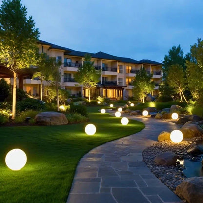Solar Globe Garden Lights – Decorative LED Outdoor Path & Landscape Lights, Waterproof | LumenTrail