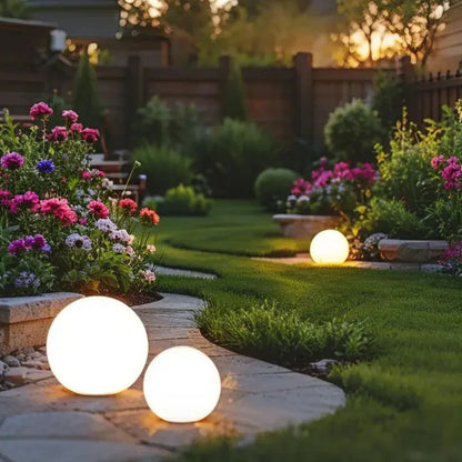 Solar Globe Garden Lights – Decorative LED Outdoor Path & Landscape Lights, Waterproof | LumenTrail