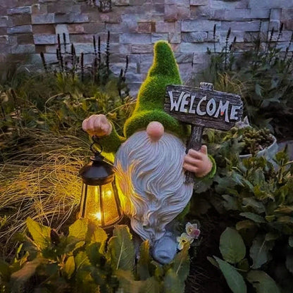 Solar Garden Gnome Lights – Decorative Outdoor Statue Figurine Lights for Yard & Patio | LumenTrail