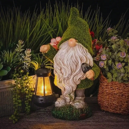 Solar Garden Gnome Lights – Decorative Outdoor Statue Figurine Lights for Yard & Patio | LumenTrail