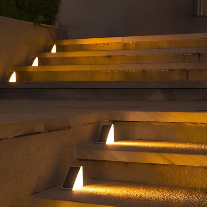 Solar Stair Lights Outdoor – LED Step Lights for Deck, Stairs & Patio, Waterproof | LumenTrail