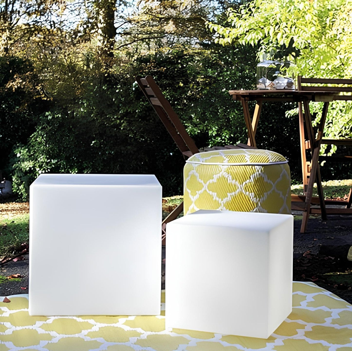Solar Cube Garden Lights – Modern Outdoor Pathway & Landscape Lights, Waterproof | LumenTrail