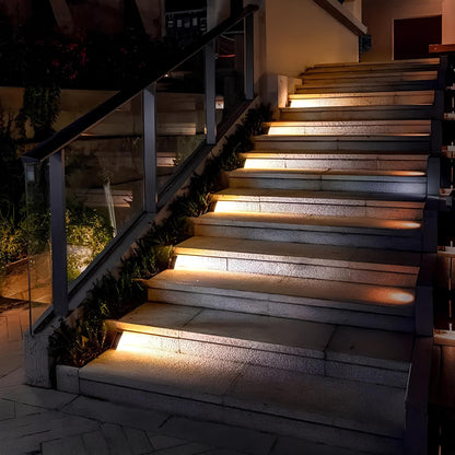Solar Stair Lights Outdoor – LED Step Lights for Deck, Stairs & Patio, Waterproof | LumenTrail