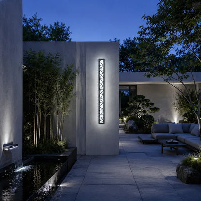Outdoor Wall Sconce – Modern Linear LED Exterior Wall Light for Porch & Entryway | LumenTrail