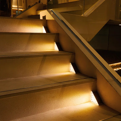 Solar Stair Lights Outdoor – LED Step Lights for Deck, Stairs & Patio, Waterproof | LumenTrail