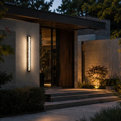 Outdoor Wall Sconce – Modern Linear LED Exterior Wall Light for Porch & Entryway | LumenTrail