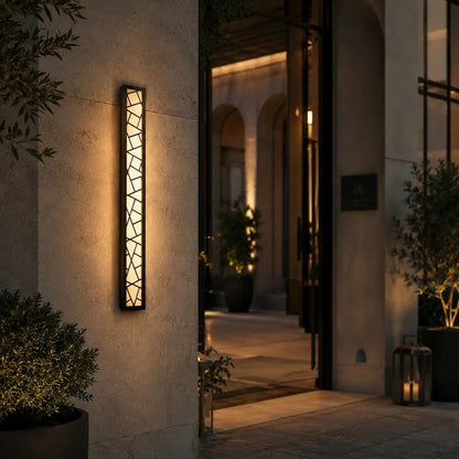 Outdoor Wall Sconce – Modern Linear LED Exterior Wall Light for Porch & Entryway | LumenTrail