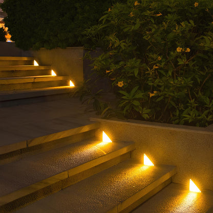 Solar Stair Lights Outdoor – LED Step Lights for Deck, Stairs & Patio, Waterproof | LumenTrail