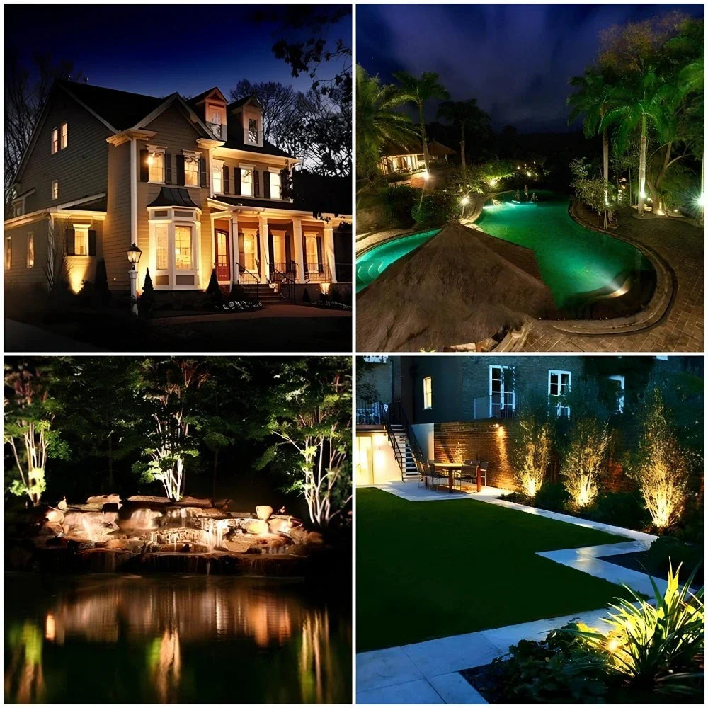 Solar Garden Spotlight – LED Outdoor Landscape & Wall Light, Adjustable, Waterproof | LumenTrail
