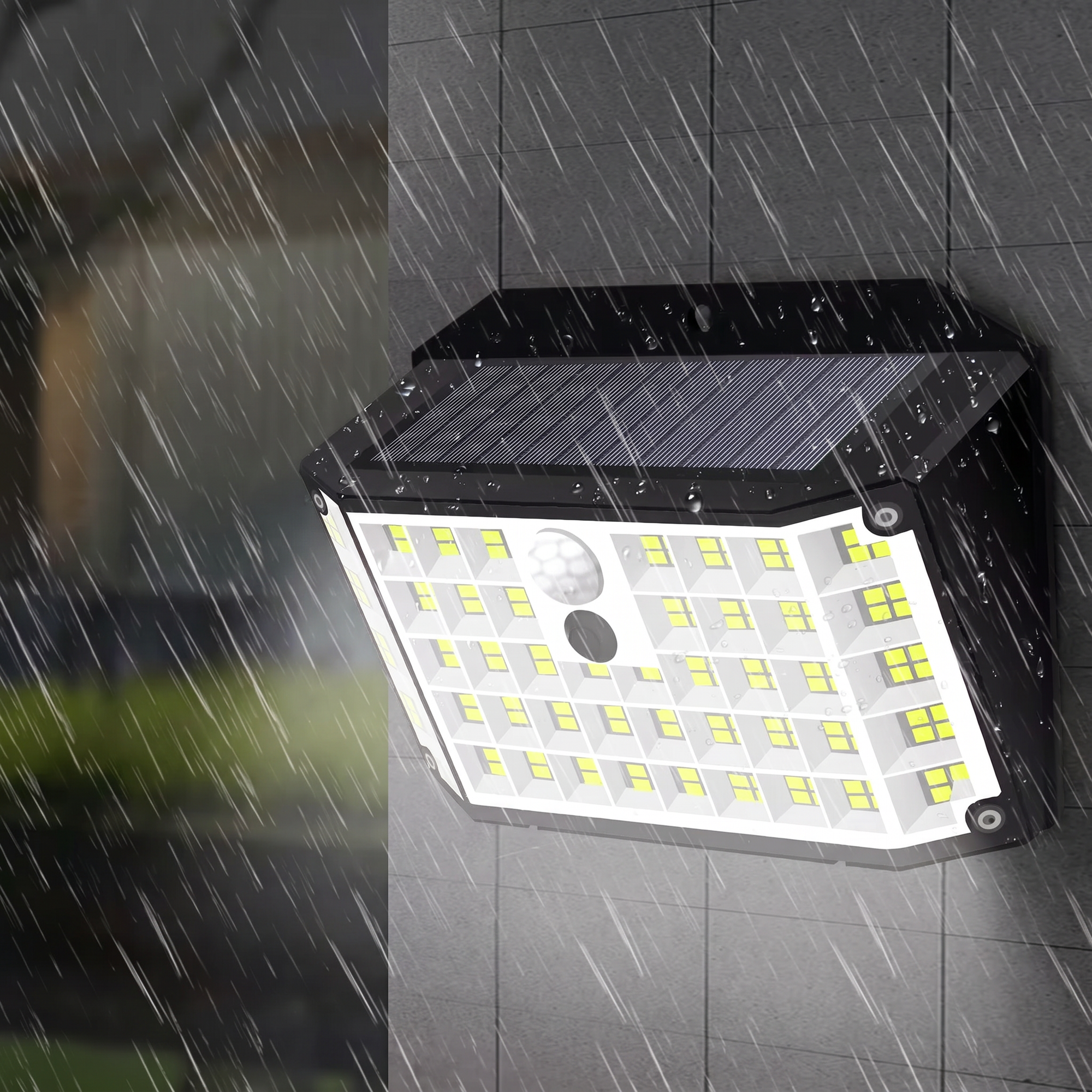 176 LED Solar Motion Sensor Light