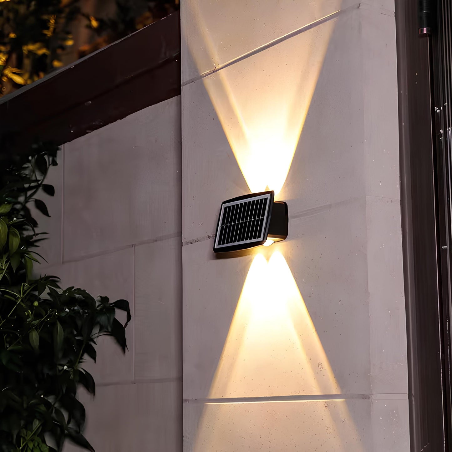 Solar Wall Sconce Outdoor – LED Wall Lights for Porch, Patio & Fence, Waterproof | LumenTrail