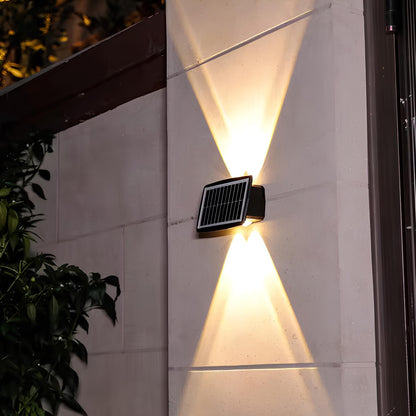 Solar Wall Sconce Outdoor – LED Wall Lights for Porch, Patio & Fence, Waterproof | LumenTrail