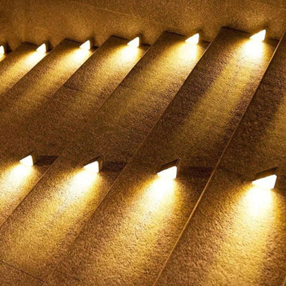 Solar Stair Lights Outdoor – LED Step Lights for Deck, Stairs & Patio, Waterproof | LumenTrail