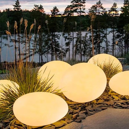 Solar Rock Garden Light – Decorative Cobblestone Landscape Path Light, Waterproof | LumenTrail
